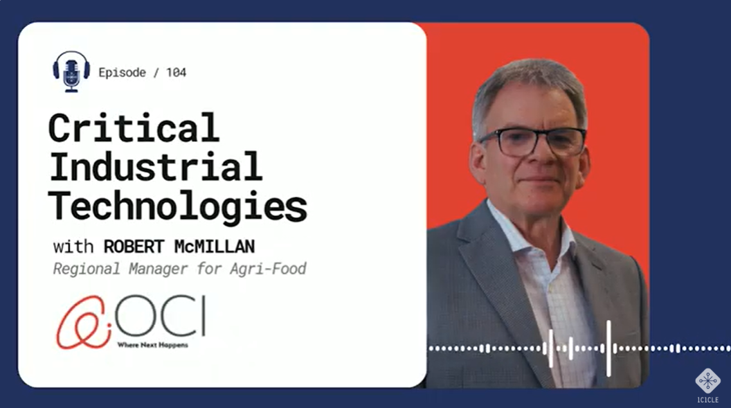 Icicle Technologies FoodTech Innovators Podcast featuring CIT Agri-Food Sector Manager, Robert McMillan, as guest speaker.
